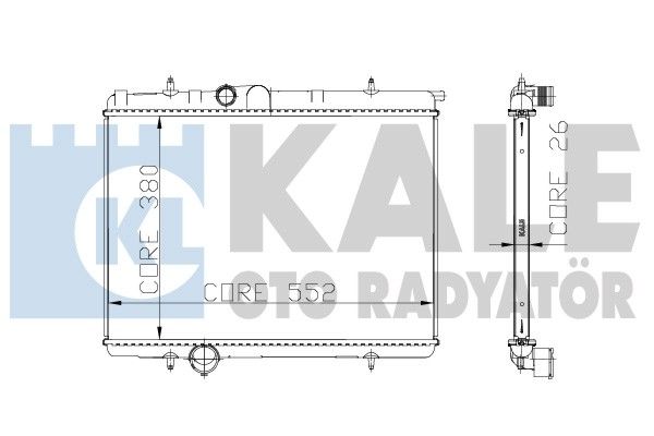 KALE OTO RADYATÖR Radiators, Motora dzesēšanas sistēma 216299